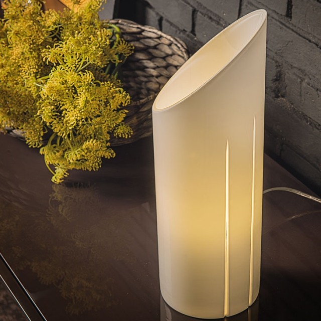 lampă de masă cilindrică - lumină indirectă decorare pentru casă design modern lampă de masă lumină indirectă decorare acasă