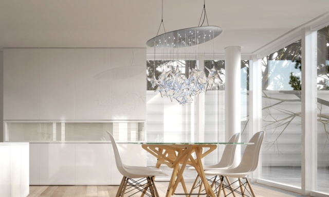 Lampă suspendată de designer-decorațiuni de cristal-ecosta mopheo deluxe Masă din lemn masiv sufragerie lampă pandantiv-decorațiuni de cristal-ecosta mopheo deluxe