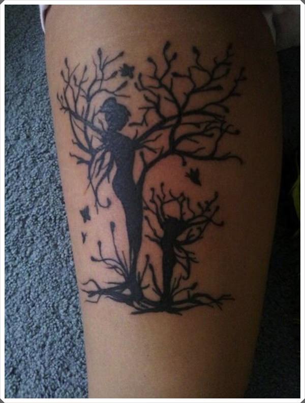 Tatuagens de mãe e filha