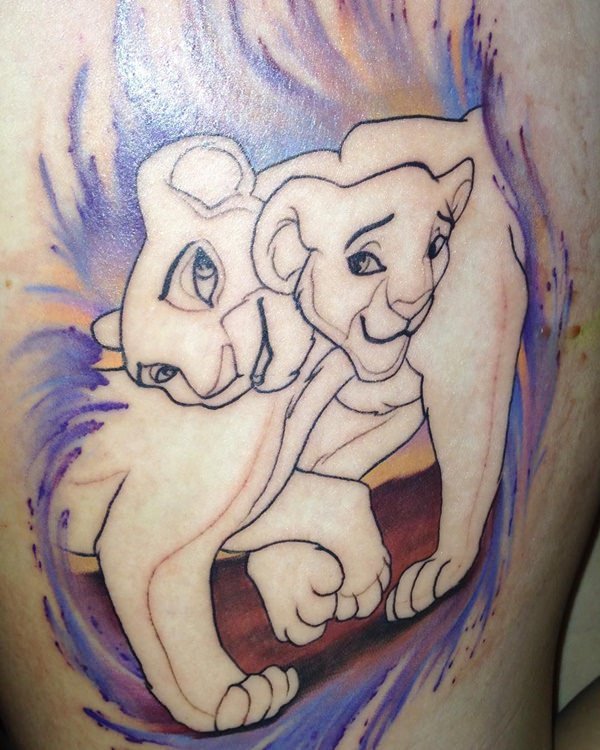 Tatuagens de mãe e filha