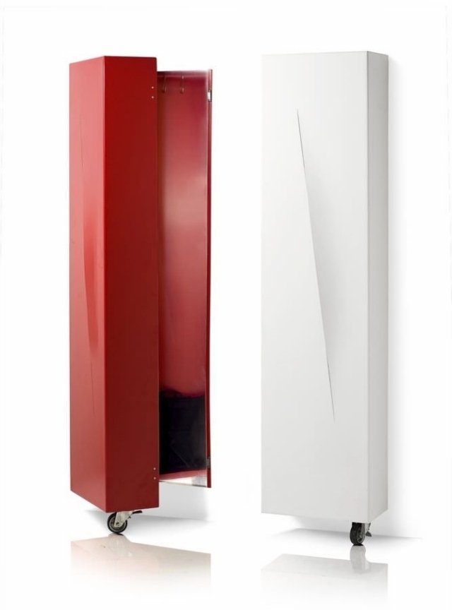 dulapuri dulap înguste roșu alb CUT Christian Piccolo living cuproom