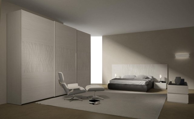 garderoba moderna usi glisante lemn crem model mazzali