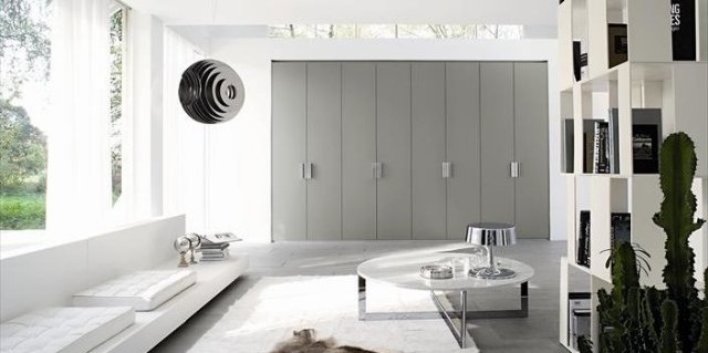 design modern garderoba gri mânere hartă