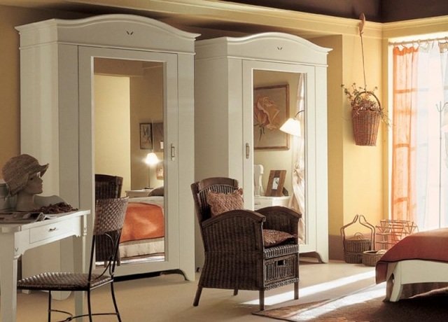 dulap clasic oglinda alb dormitor SEGURET minacciolo