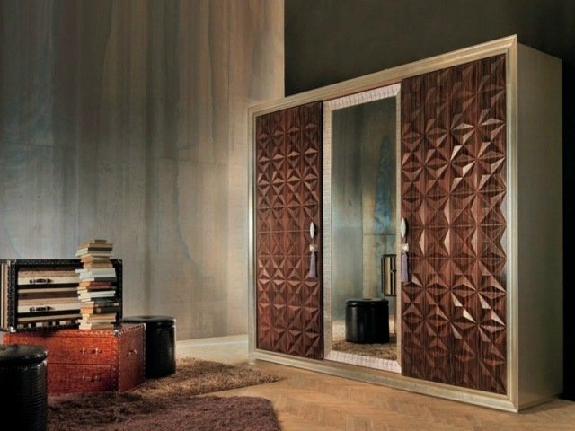 clasic design garderoba lemn Tiziano Bizzotto forme de diamant