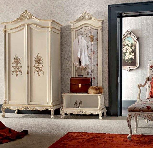 garderoba lemn ivoire culoare decoratiuni Modenese Gastone Group