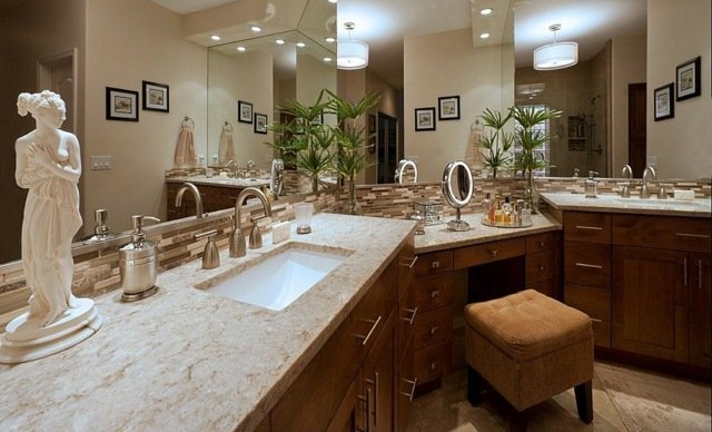 Idei mobilier baie baie statui din lemn