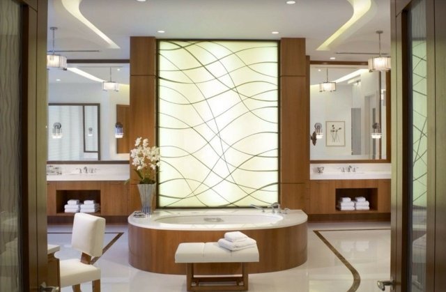 Idei de design cadă din lemn îmbrăcat în stejar