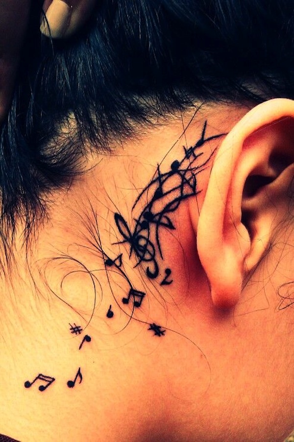 Tatoo glasbene note