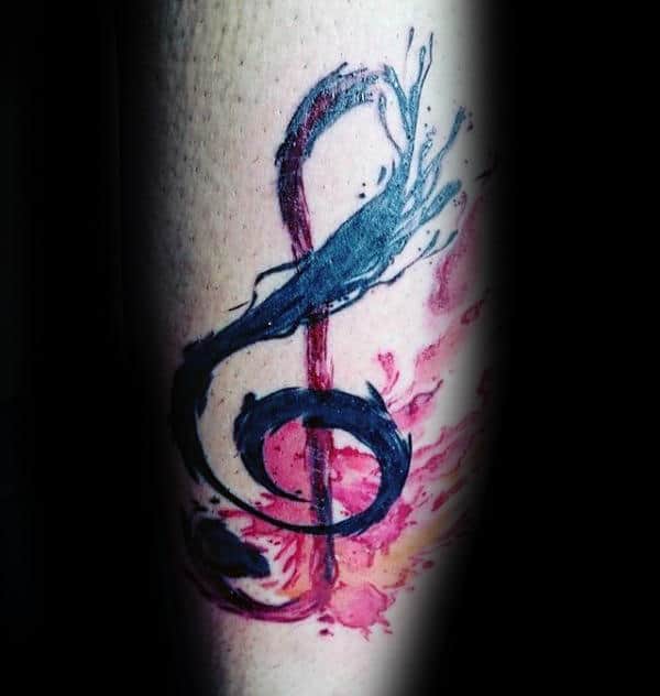 Tatoo glasbene note