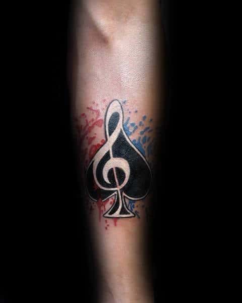 Tatoo glasbene note
