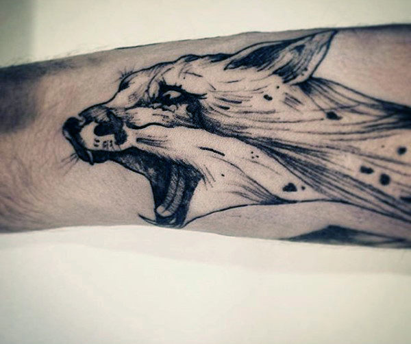 Disegno del tatuaggio della volpe