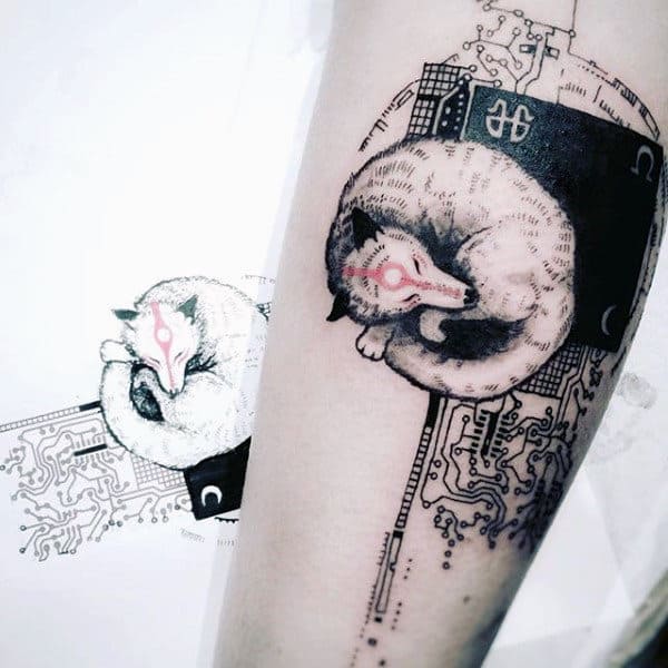 Disegno del tatuaggio della volpe