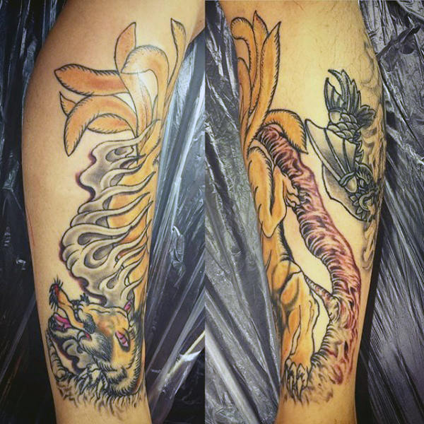 Disegno del tatuaggio della volpe