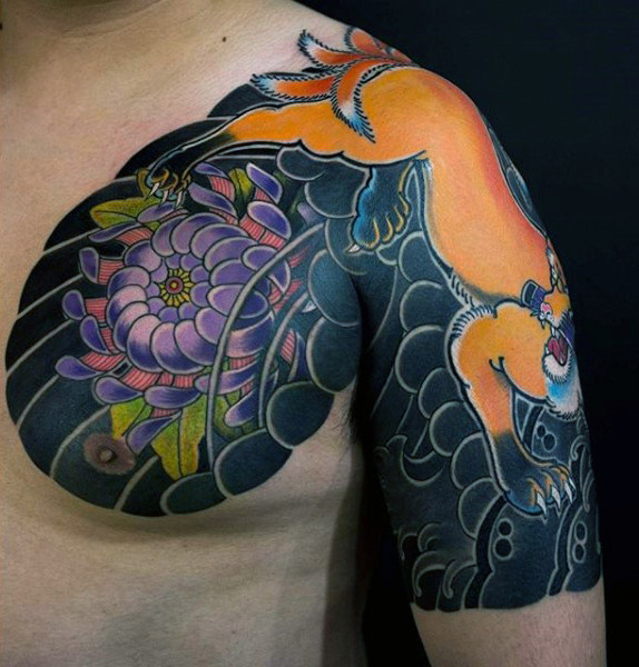 Disegno del tatuaggio della volpe