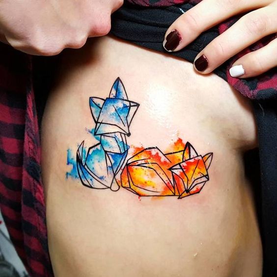 Disegno del tatuaggio della volpe