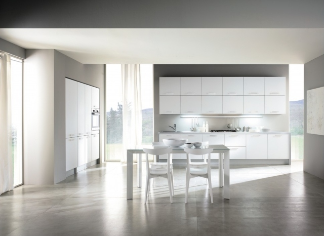 mobilier de bucatarie alb stil minimalist tendinte insula-stil de viata