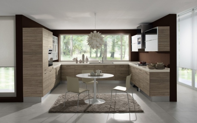 Lampă pandantivă în formă de u de bucătărie de designer covor confortabil modern