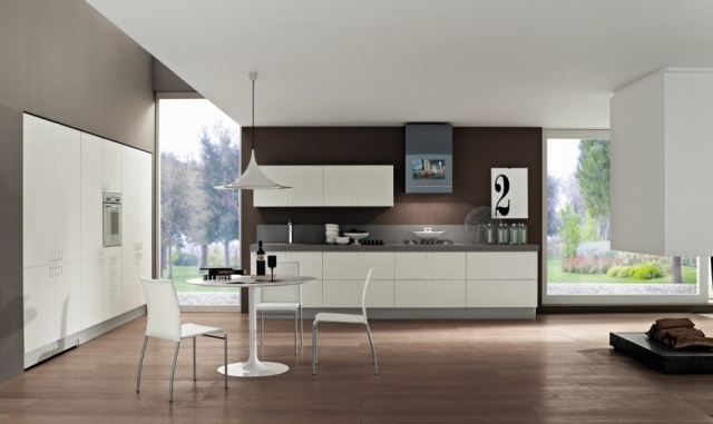 aparate de bucătărie încorporate congelator-cuptor mobilier alb elegant