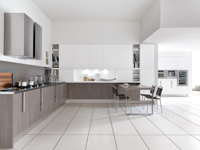 l-bucătărie idei de design modern dulapuri de bază cereale din lemn