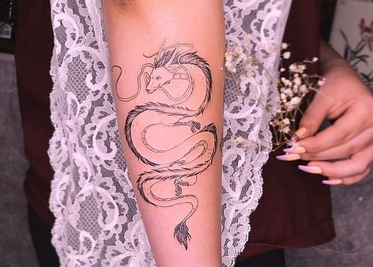 Tetovaža haku zmaja