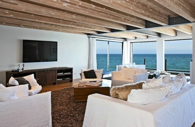 Mobilier alb ocean canapea lenjerie capac dulap televizor