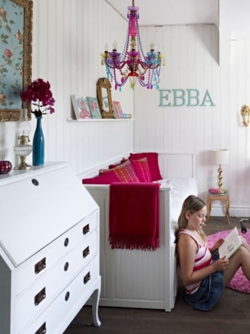 idei de camere pentru candelabre de dormitor pentru fete