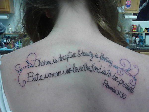 Svetopisemski verz tetovaža