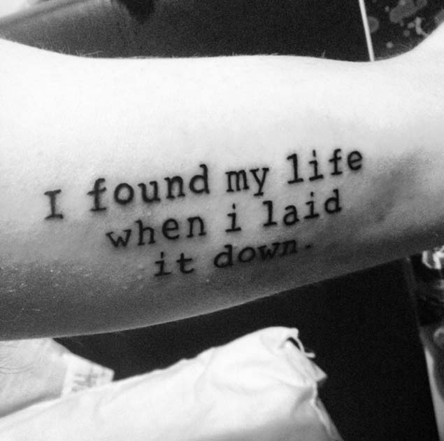 Svetopisemski verz tetovaža