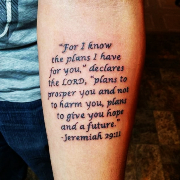 Svetopisemski verz tetovaža