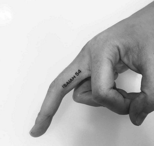 Svetopisemski verz tetovaža