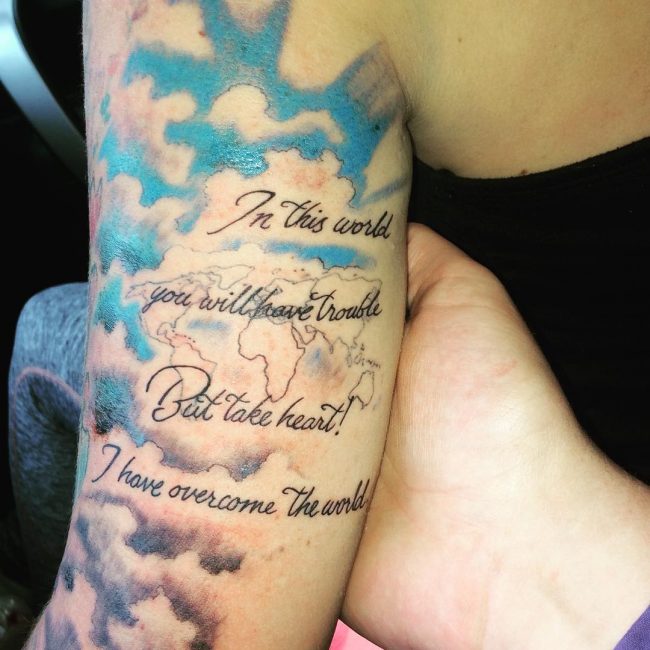 Svetopisemski verz tetovaža