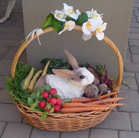 Decor de gradina de iepuras de Paste