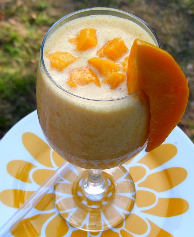 Rețetă cocktail Mango Julus fără alcool Mango-Julius-mango-vanilie-gheață-cocktail-fără-alcool