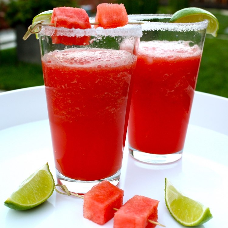 Agua Fresca cu pepene verde pentru vara agua fresca pepene verde lime cocktail