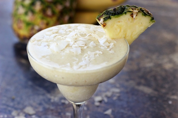 Banana ananas pina colada lapte de cocos virgin-pina-colada-banana-ananas-reteta