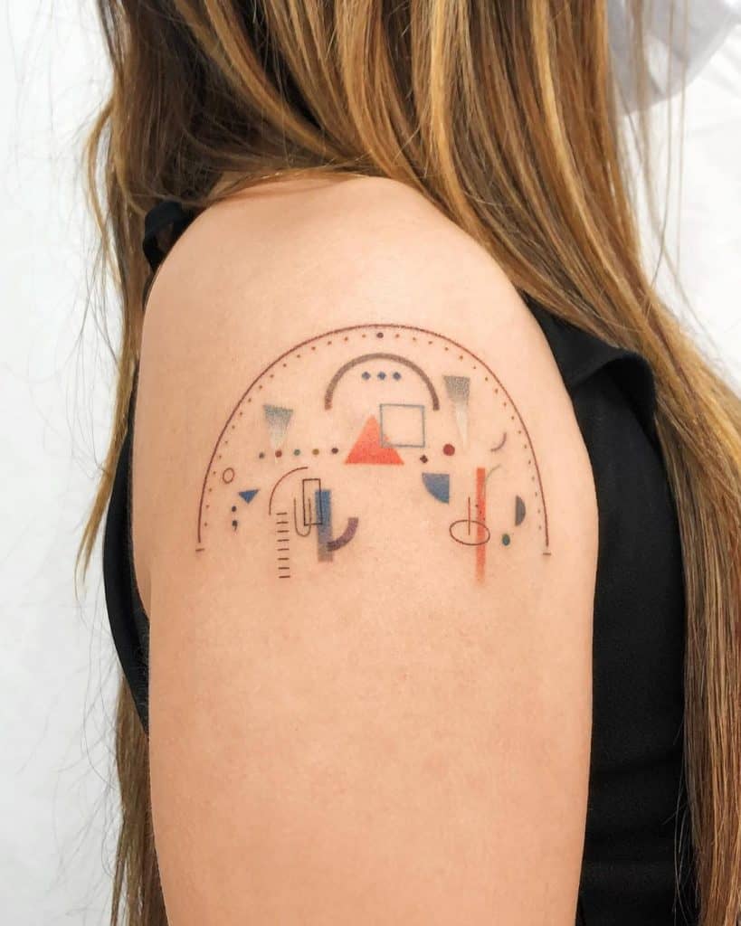 Onde devo fazer minha tatuagem de geometria 1