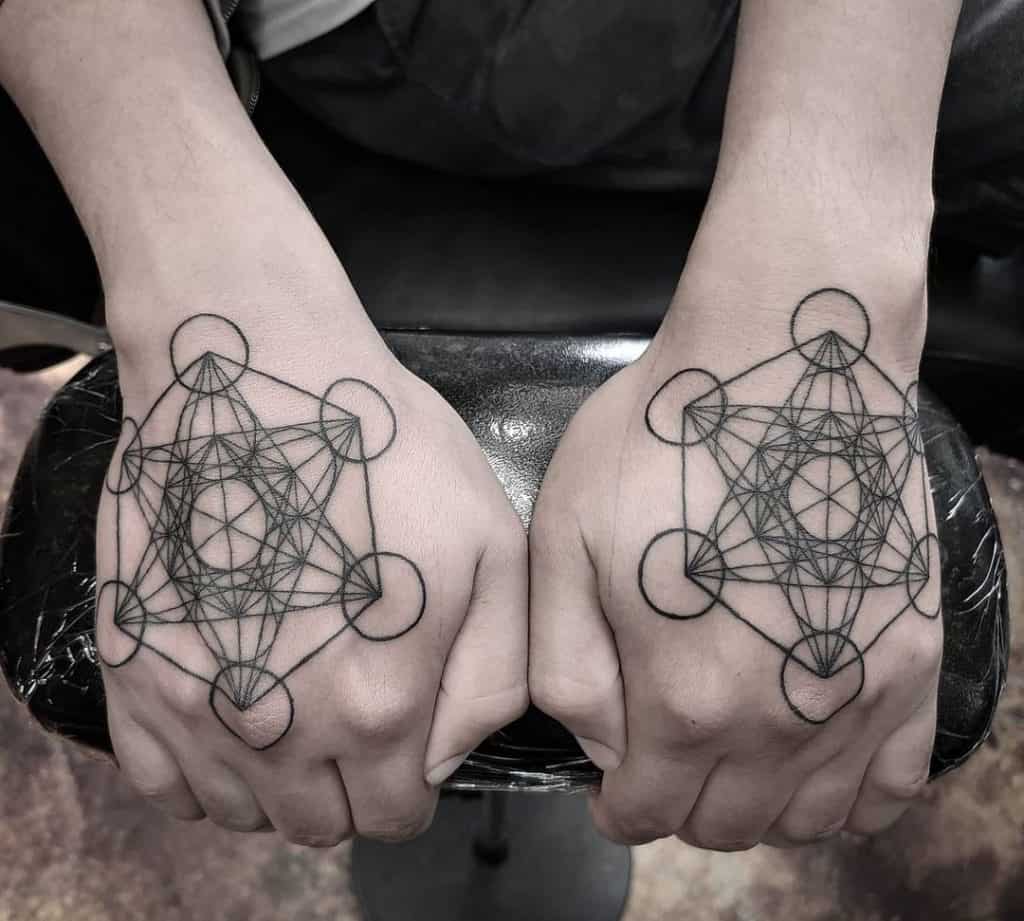 Tatuagens do cubo de Metatron 2