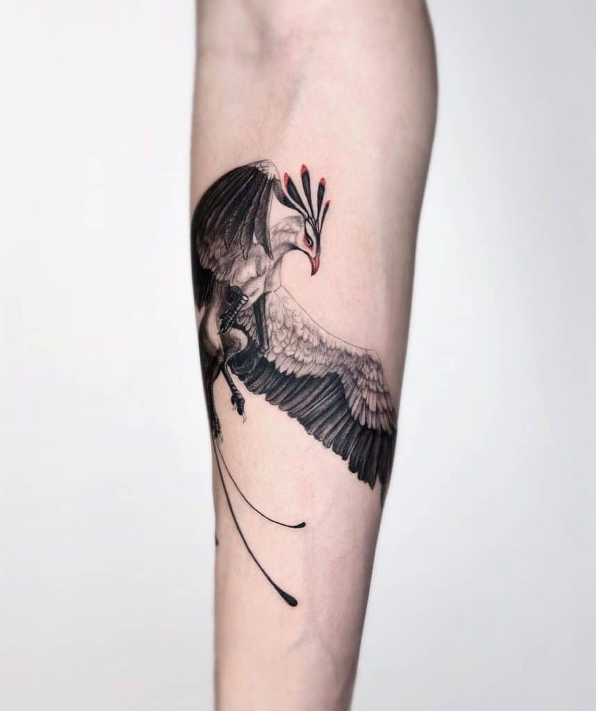 Petit tatouage de phénix