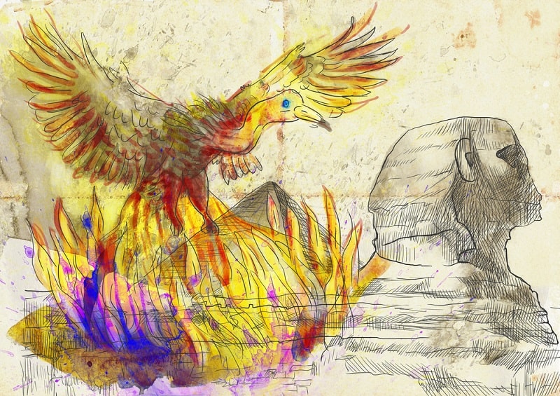 Phoenix Tattoo, tatouage sauvé, Egypte