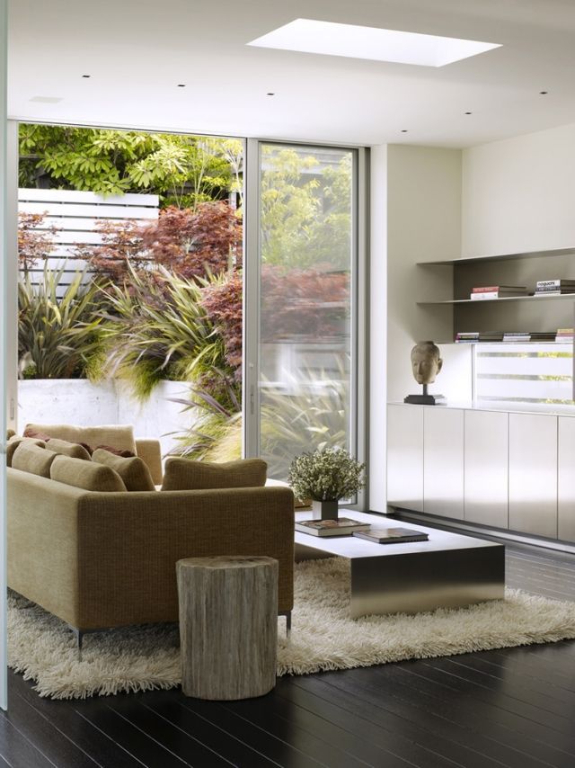 living modern canapea covor shaggy sticla usa glisanta gradina mobilier camera de zi canapea covor shaggy sticlă ușă glisantă grădină