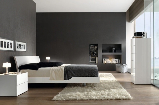Covor Shaggy mobilier modern parchet laminat dormitor covoare pufoase, shaggy, mobilier dormitoare parchet laminat