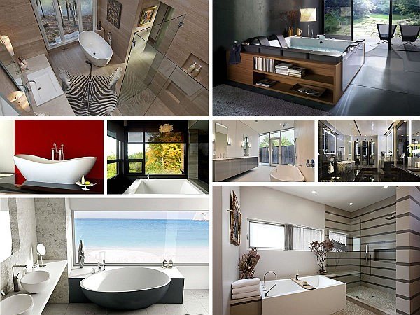 cadă modernă proiectează planificarea băii