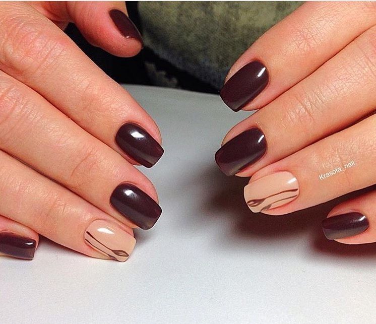 Arte delle unghie autunnali