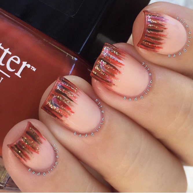 Arte delle unghie autunnali