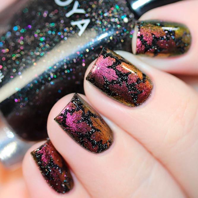 Arte delle unghie autunnali