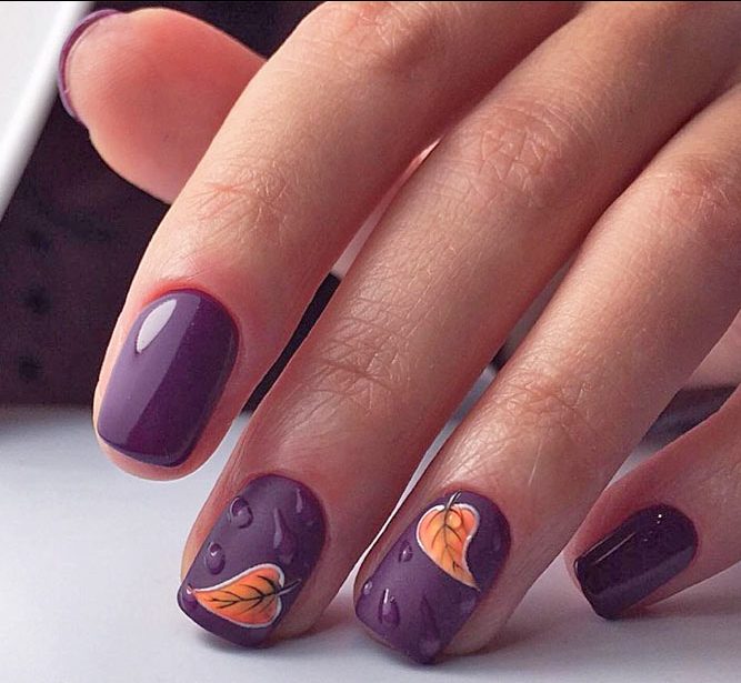 Arte delle unghie autunnali