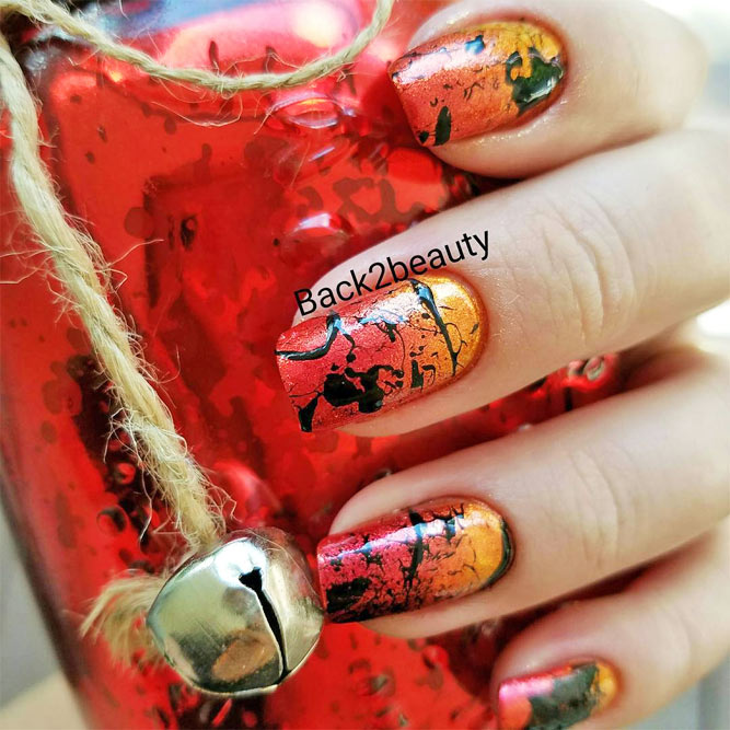 Arte delle unghie autunnali