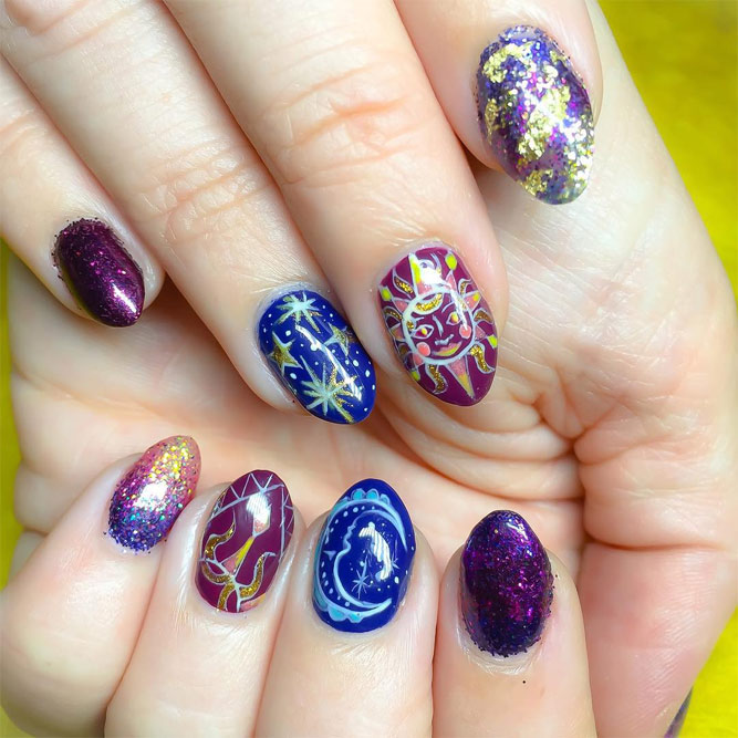 Arte delle unghie autunnali