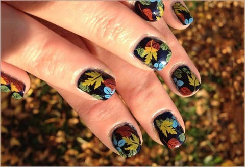 Arte delle unghie autunnali